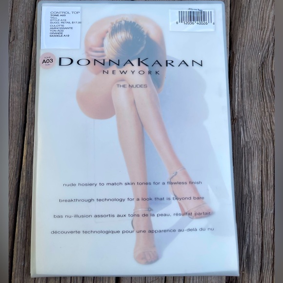 Donna Karan NewYork control top stockings . Tone A03. - Picture 1 of 3